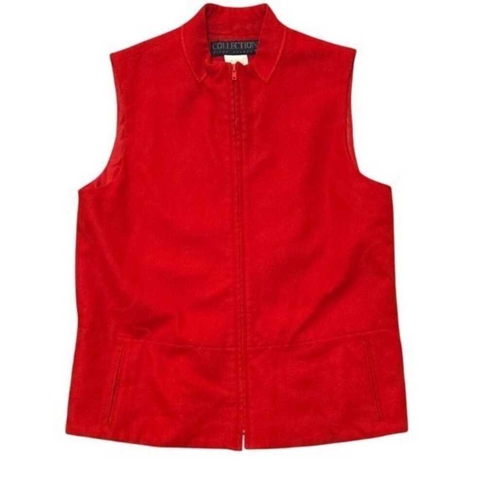Vintage Collection by Harve Bernard Size 10 Wool Zip-up Vest Cottage Grannycore